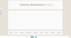 Desktop Screenshot of katarinanedoroscikova.com